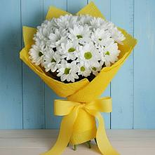 Букет Застенчивые лепестки в Москве Букет цветов из:  Хризантемы в Москве