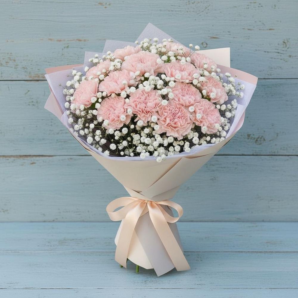 Букет цветов из: Гвоздики в Москве