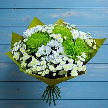 Букет скромность  в Москве Букет цветов из:  Хризантемы в Москве