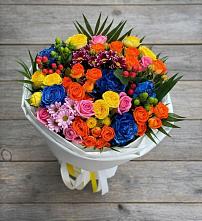 Букет цветов из:  Розы и Хризантемы #REPLACE_PRED# Москве