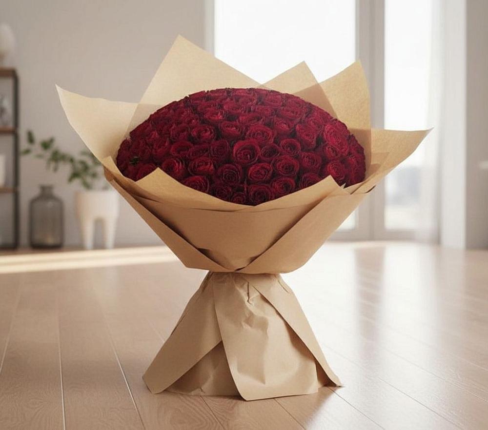 Букет 101 Красная роза в Москве