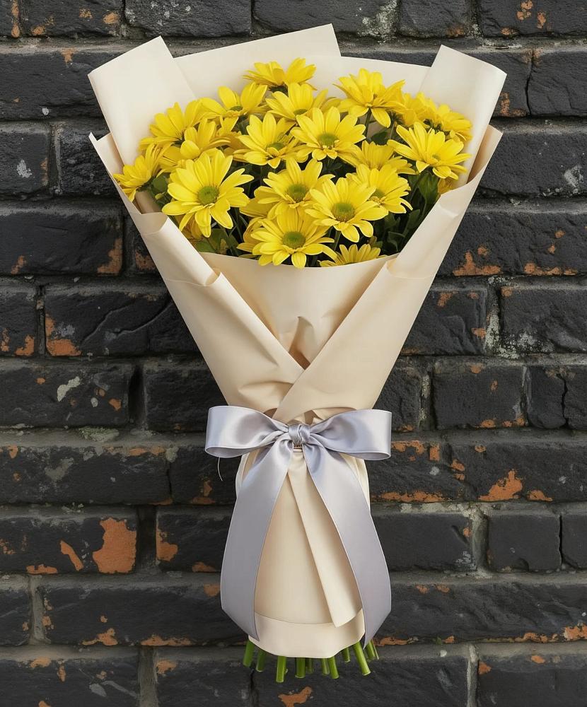 Букет цветов из: Хризантемы в Москве