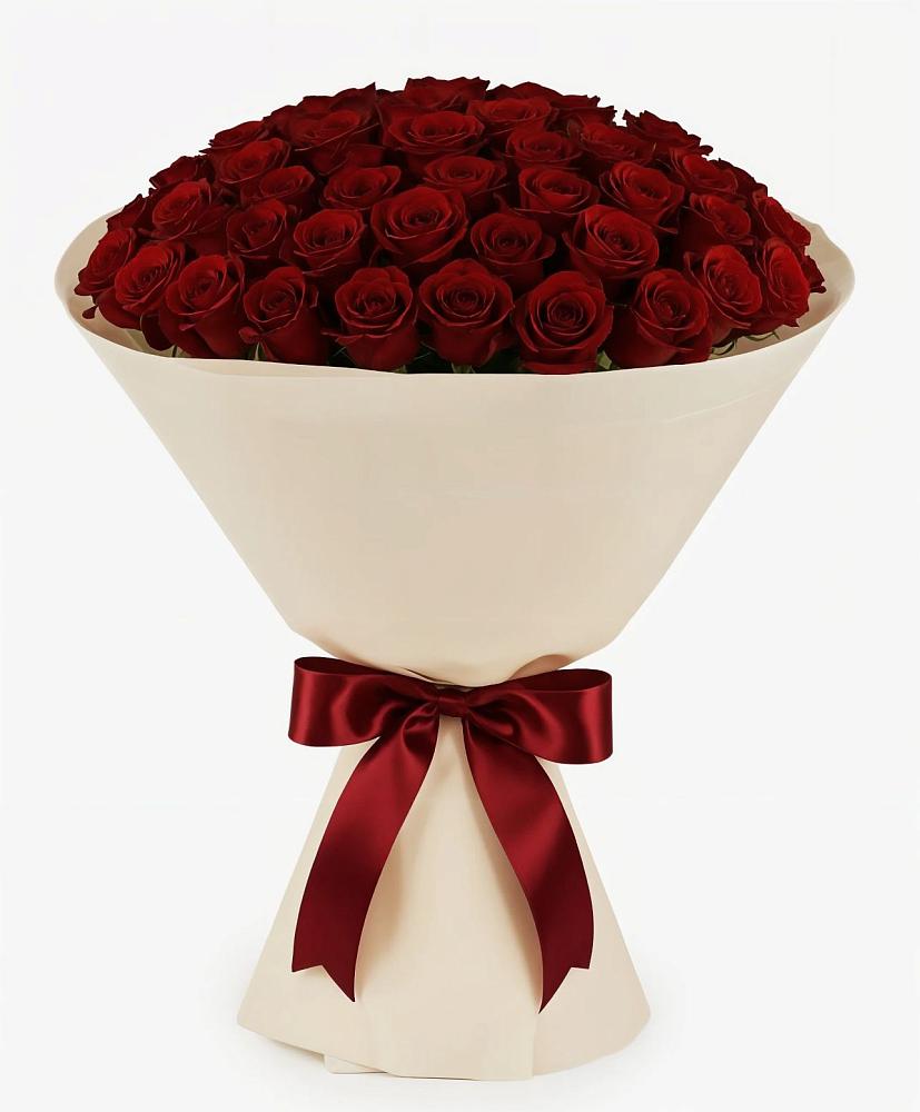 101 Бордовая роза Блэк Бакарра в Москве Букет 101 Бордовая роза Блэк Бакарра в Москве